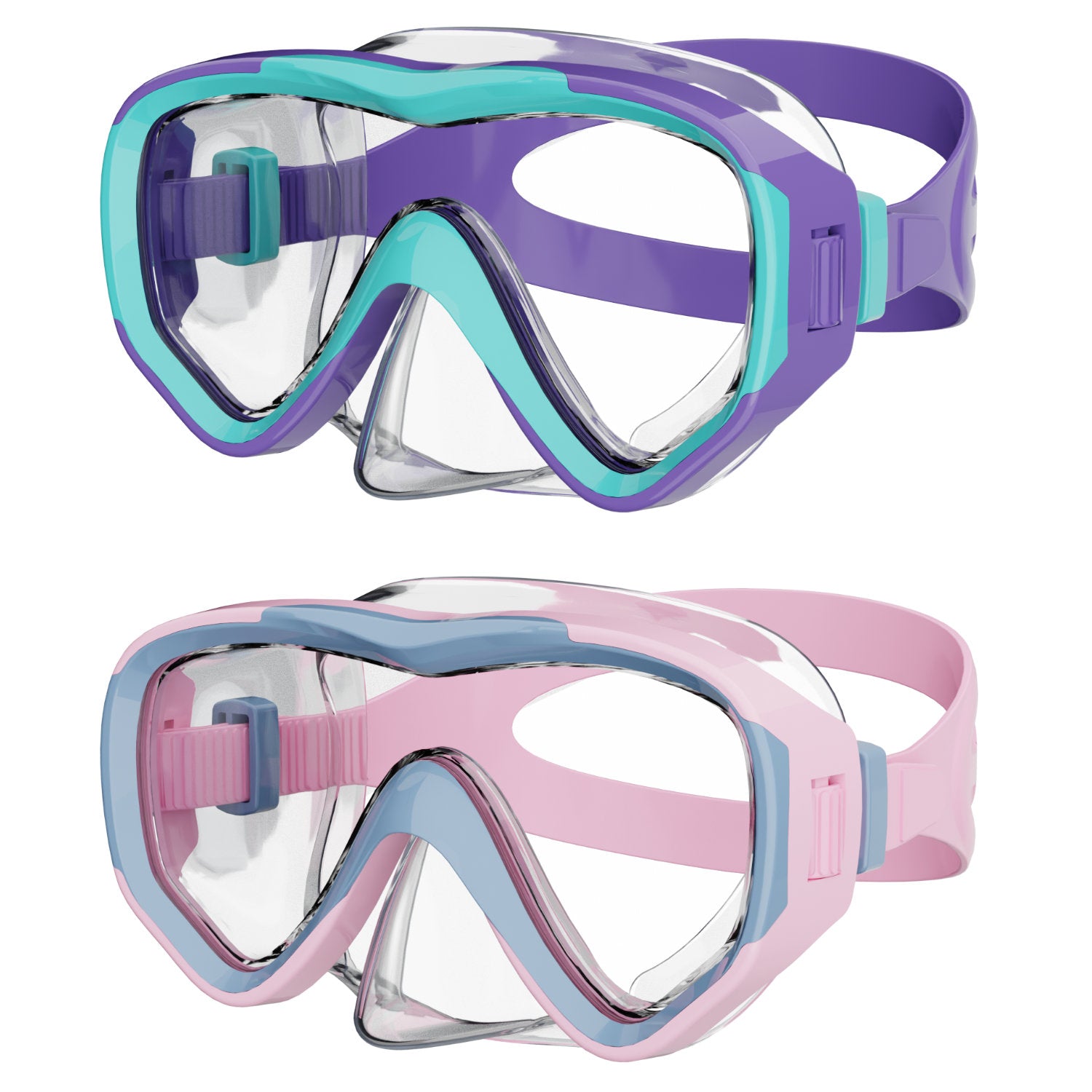 G2RISE Kids Goggles with Nose Cover, Kids Swimming Mask 3-15