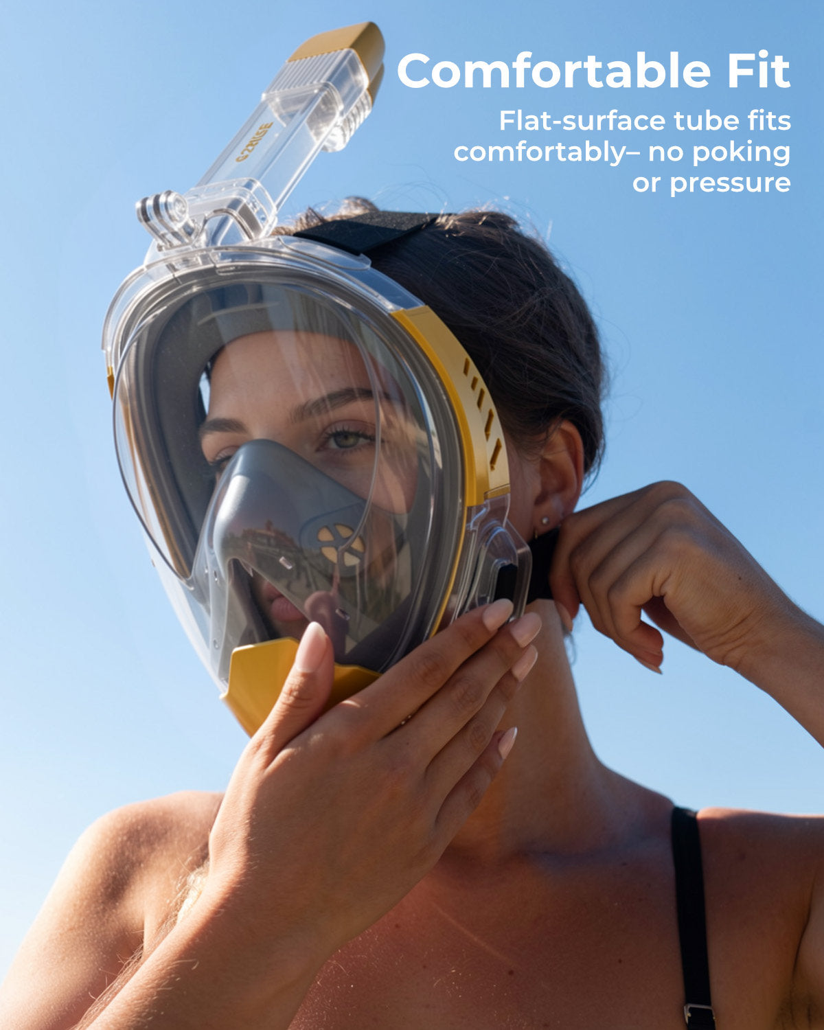 G2RISE Full Face Snorkel Mask Adult for Men and Women SN08