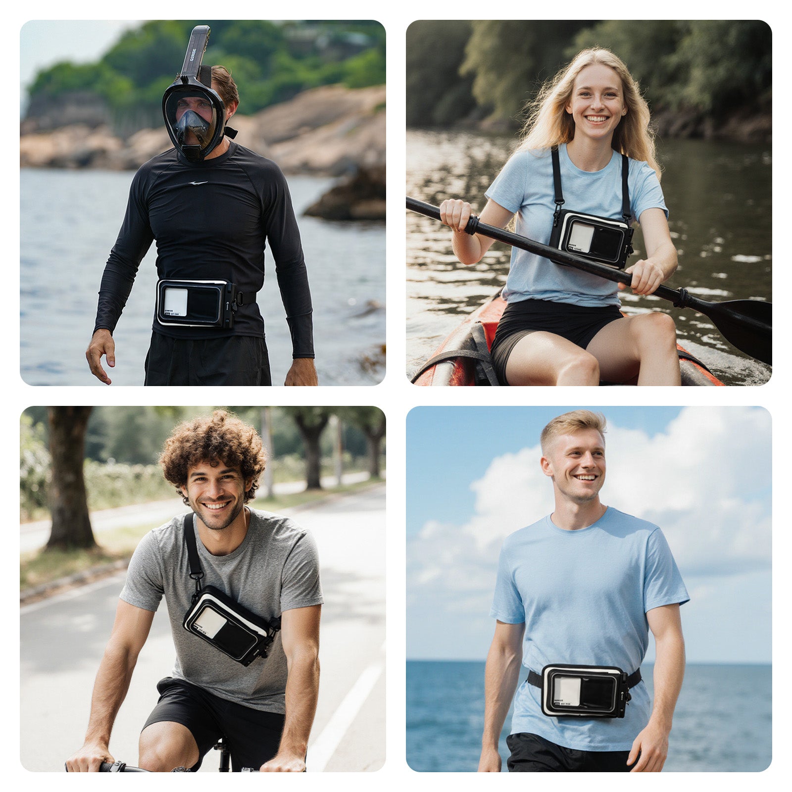 G2RISE Waterproof Dry Bag with Phone pouch