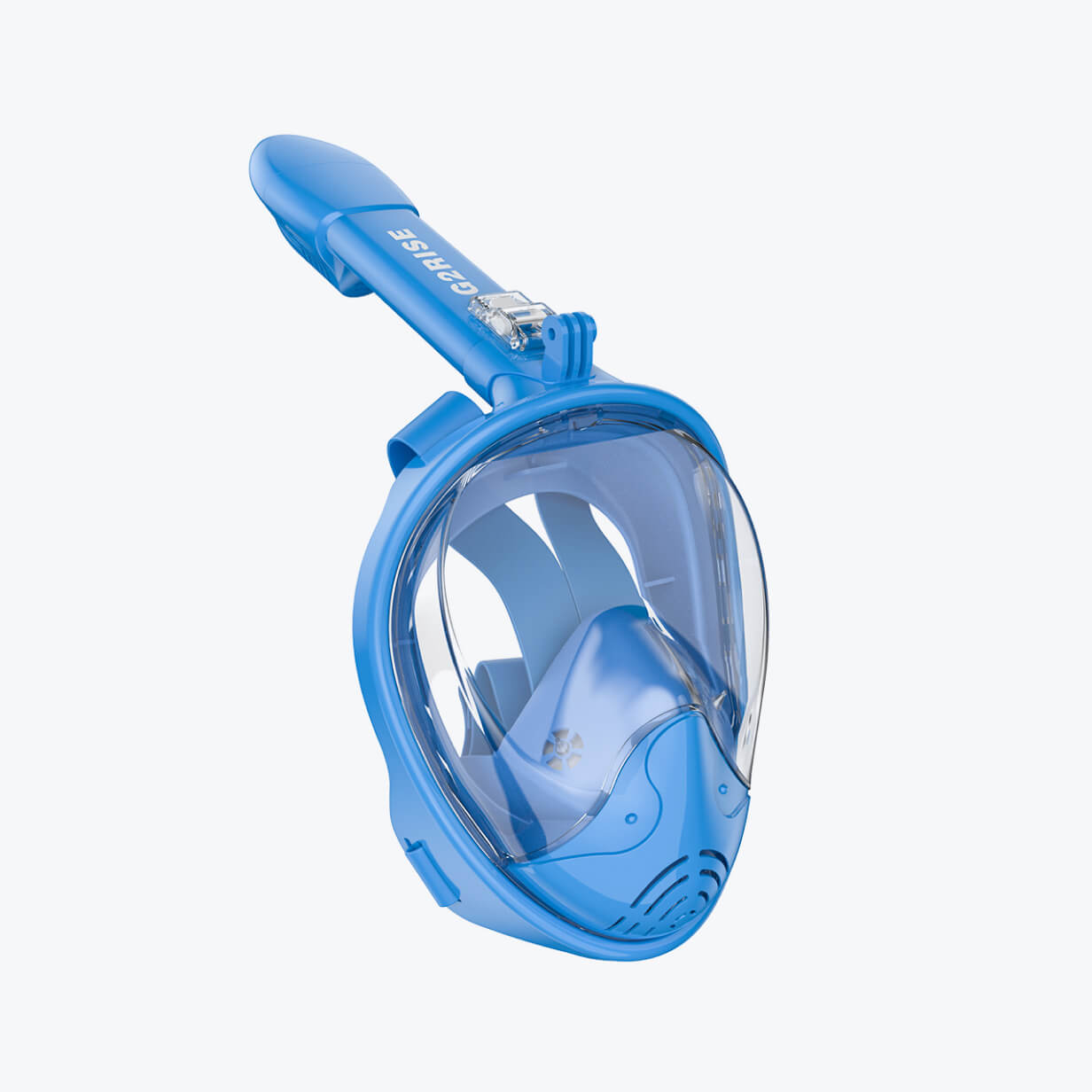 G2RISE children's full face snorkel mask in blue with a 180° view for underwater adventures