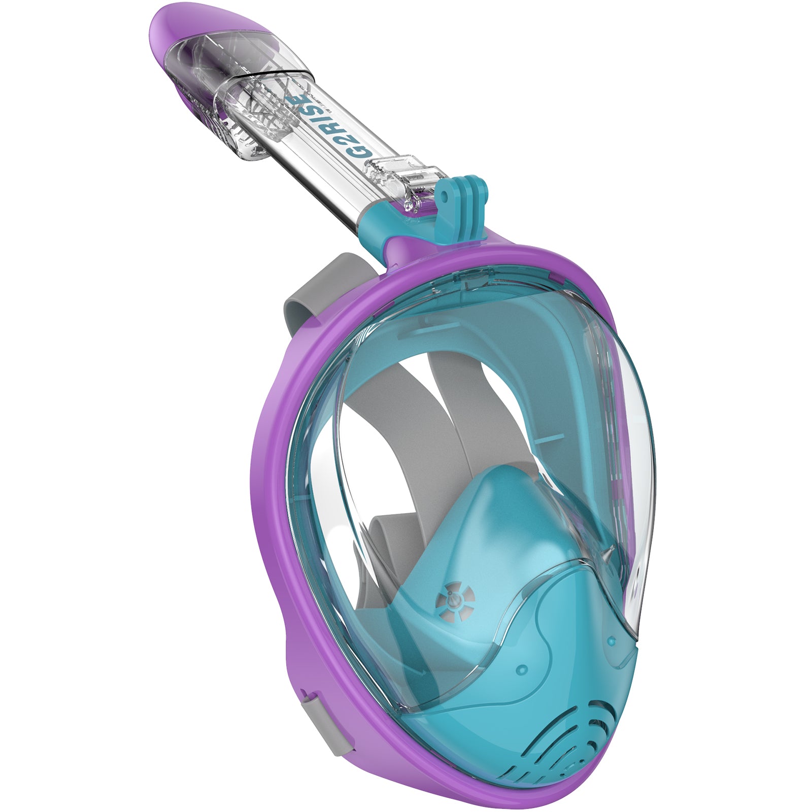 G2RISE SN01 purple-blue kids snorkel mask for underwater adventure.