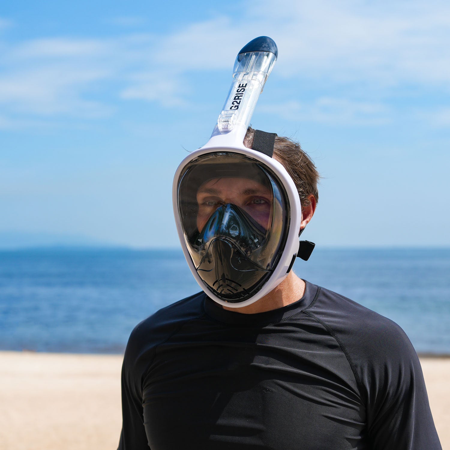 G2rise snorkeling mask designed for safe and enjoyable ocean exploration