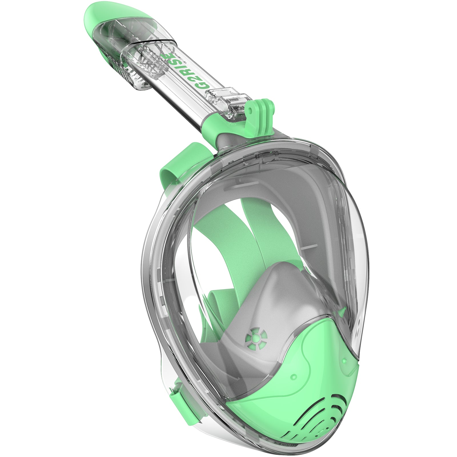 Full Face Snorkel Mask Adults-G2RISE SN01 White-Blue