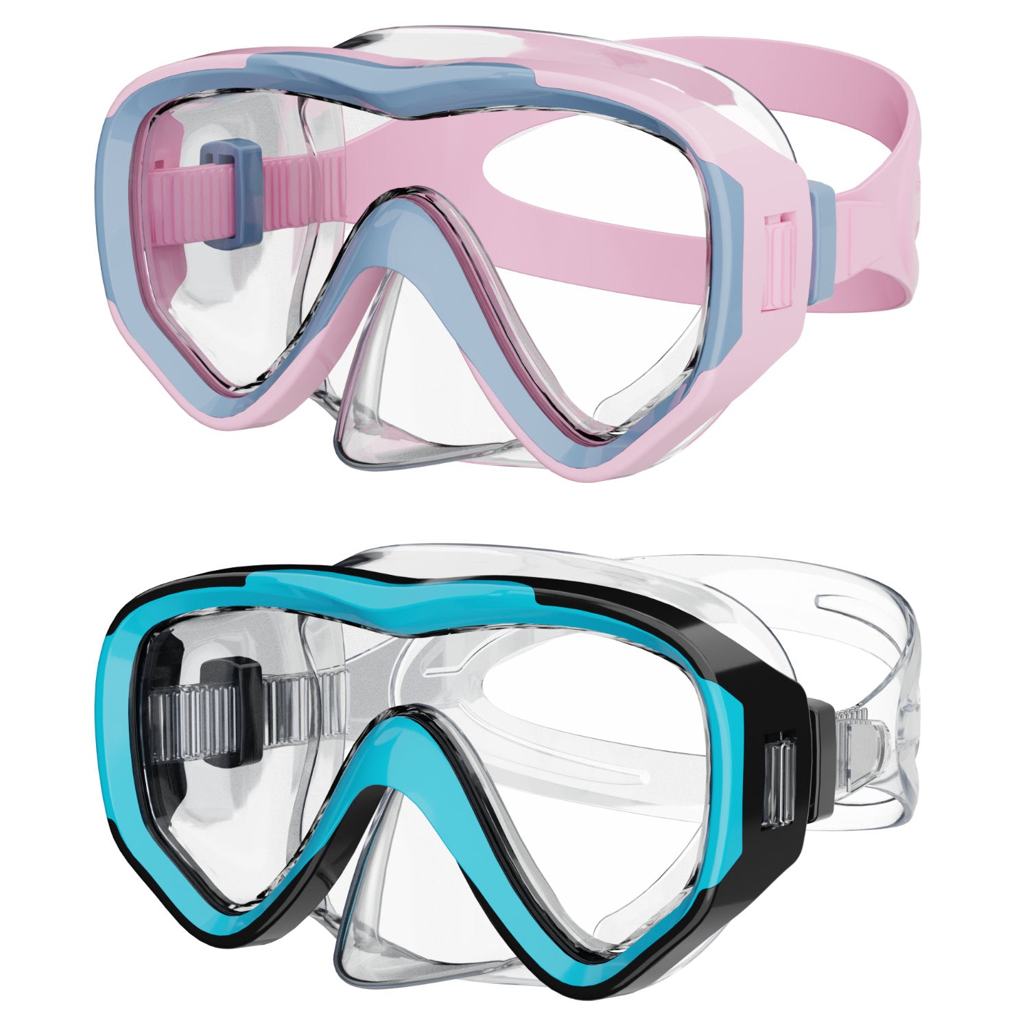 G2RISE Kids Goggles with Nose Cover, Kids Swimming Mask 3-15