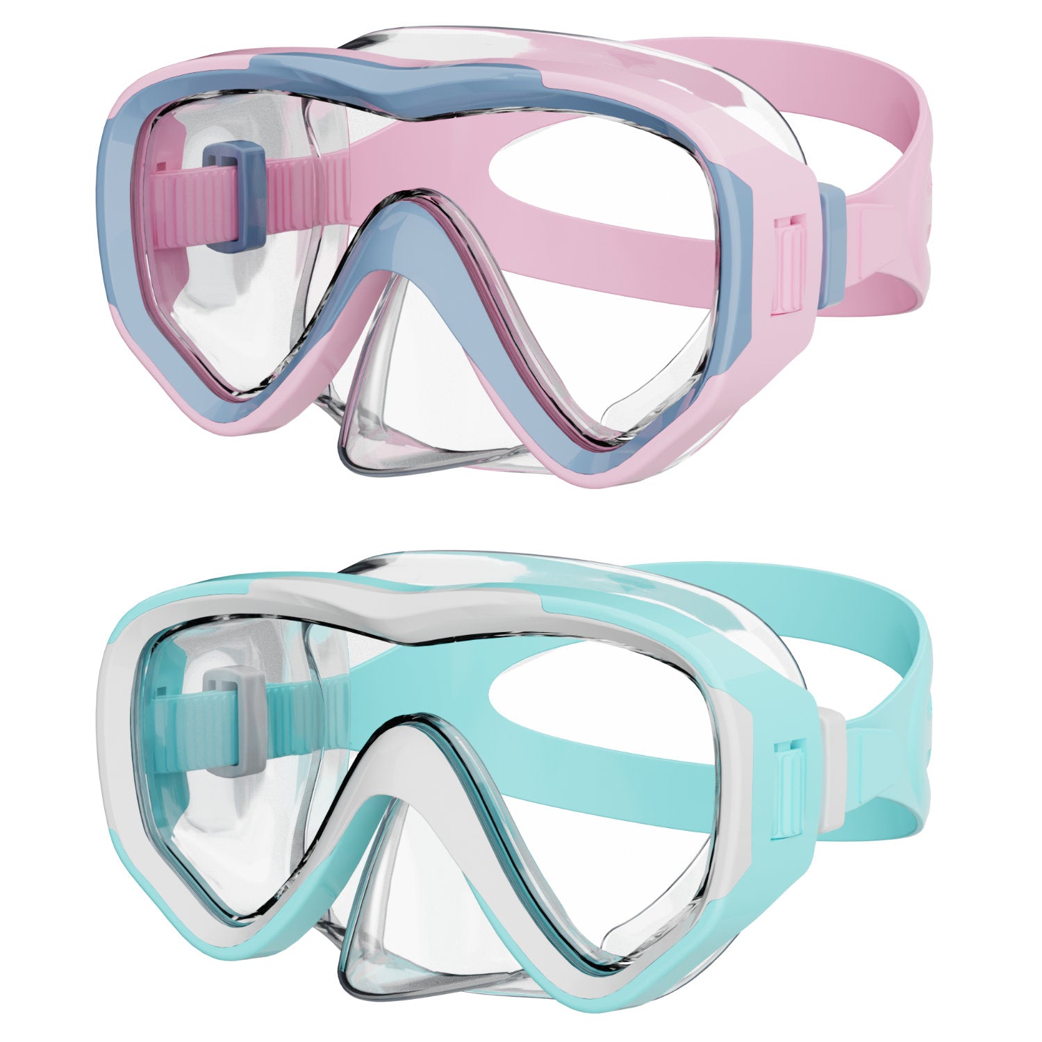 G2RISE Kids Goggles with Nose Cover, Kids Swimming Mask 3-15
