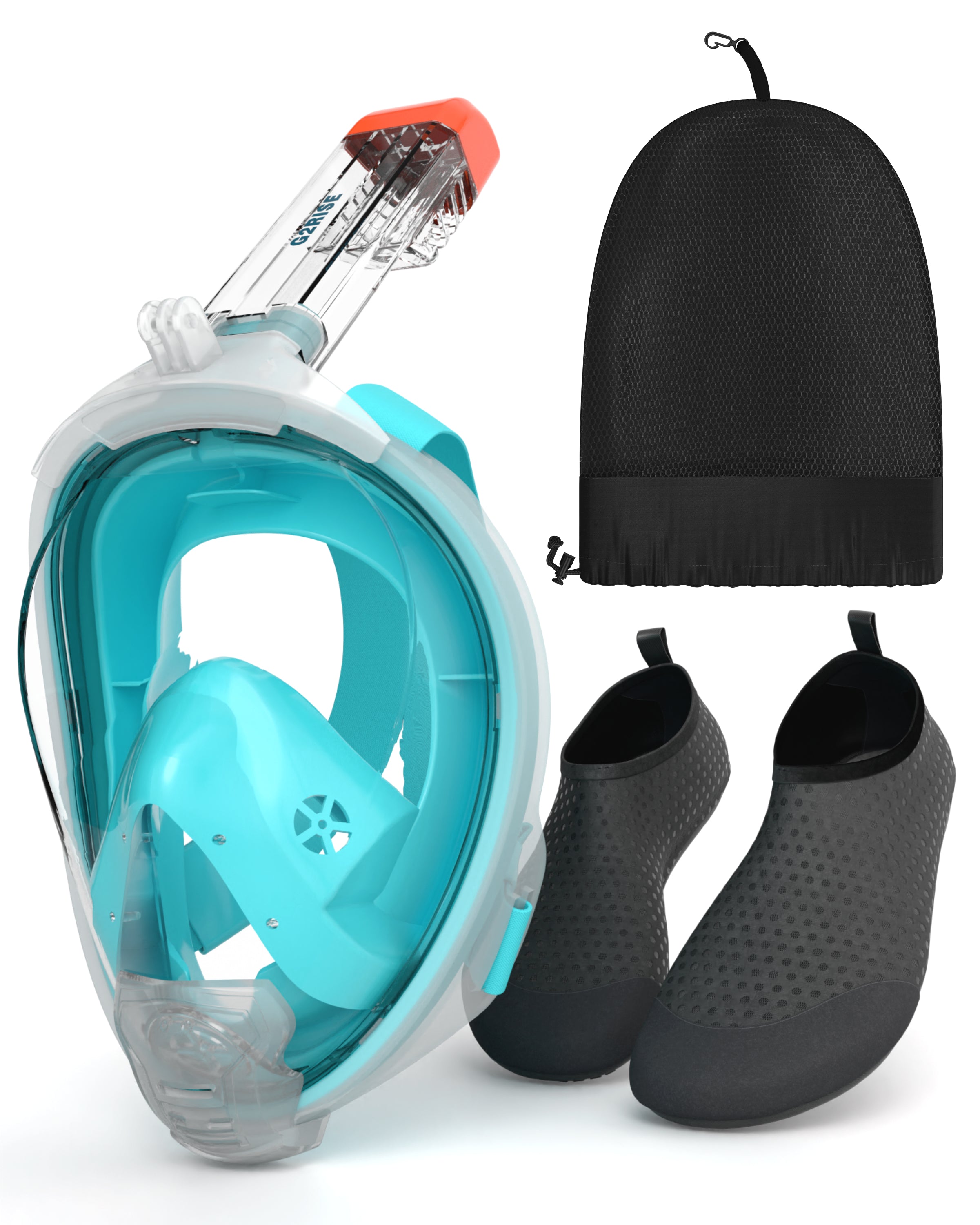 G2RISE Adults Full Face Snorkel Set-SN04