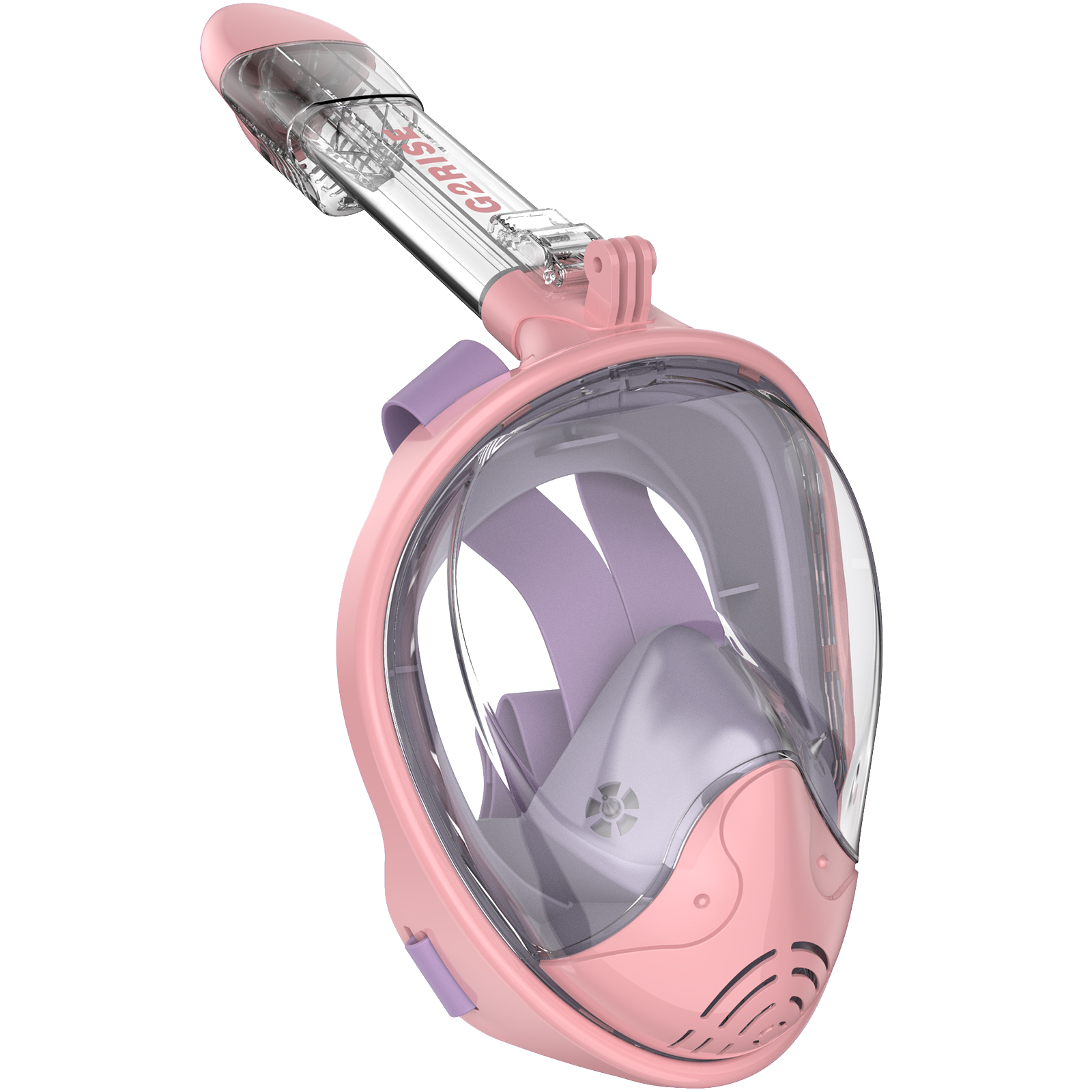 Full Face Snorkel Mask Adults-G2RISE SN01 Purple-Pink