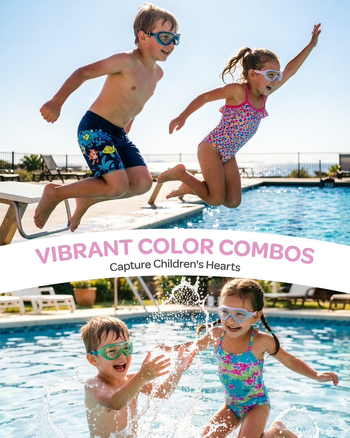 G2RISE Elite Kids Swim Goggles 6-14 | Premium Leakproof & UV Protection Goggles for Family Swim Adventures