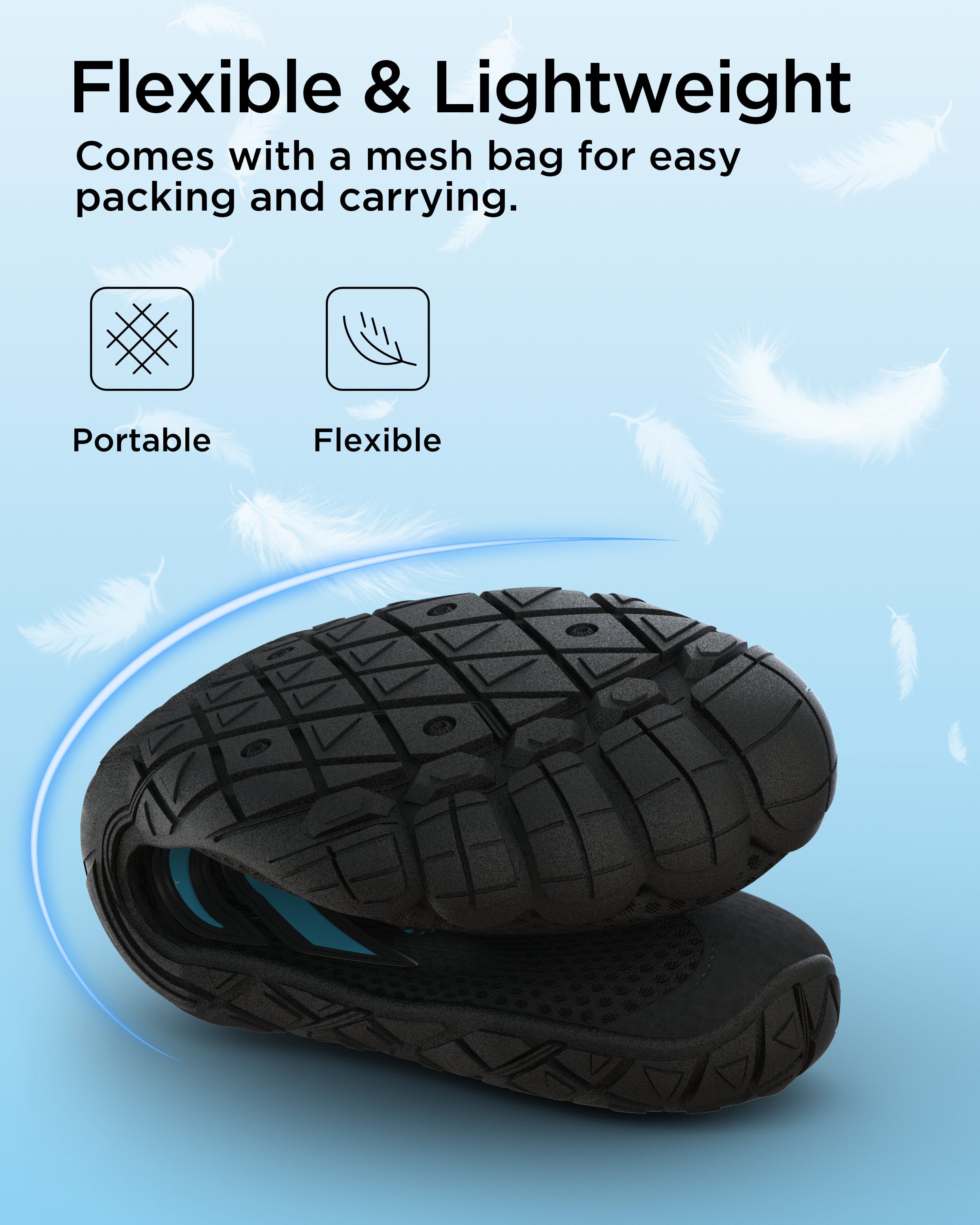 G2RISE Quick-Dry Water Shoes – Beach, Pool & Sports-Black Blue
