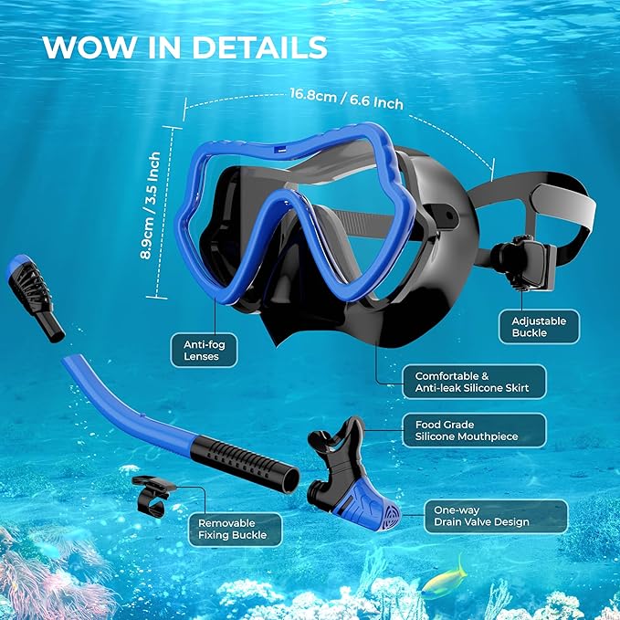 Snorkeling Gear Mask for Adults-G2RISE SN02