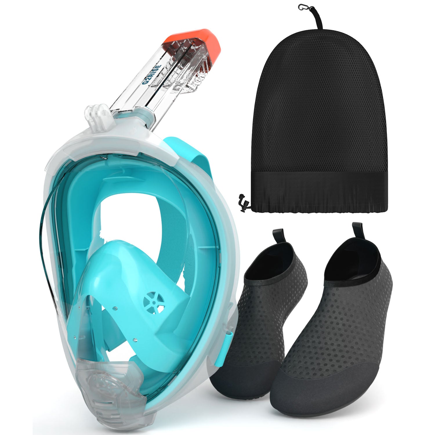 G2RISE Adults Full Face Snorkel Set-SN04