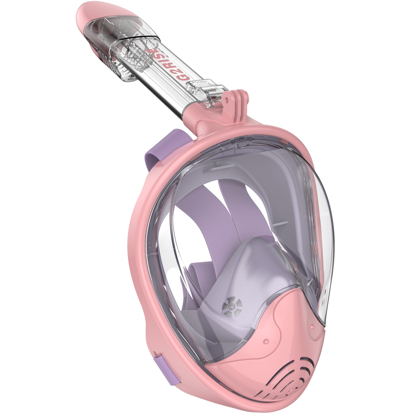 Full Face Snorkel Mask Adults-G2RISE SN01 White Black