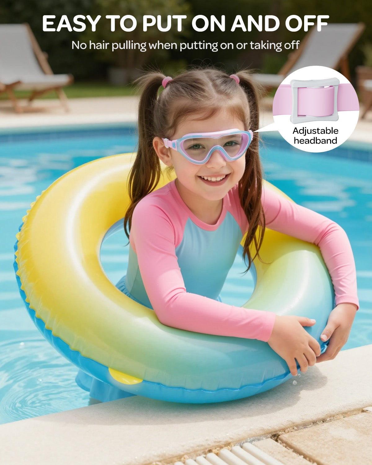 G2RISE Elite Kids Swim Goggles 6-14 | Premium Leakproof & UV Protection Goggles for Family Swim Adventures